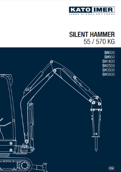 Kato Ihi Silent Hammer Hydraulik Hammer Hydraulisk Hammare